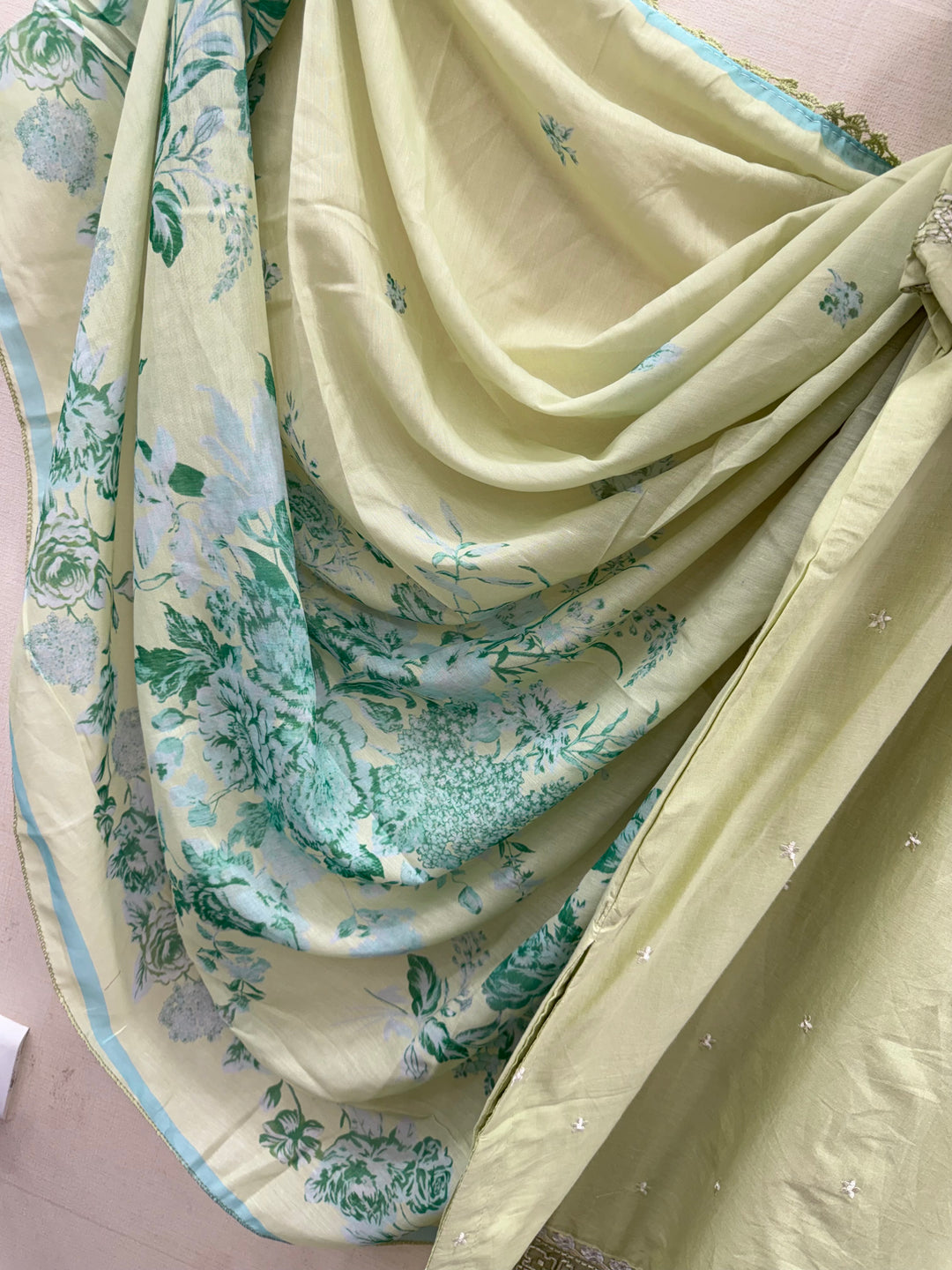 Cotton embroidered suits
