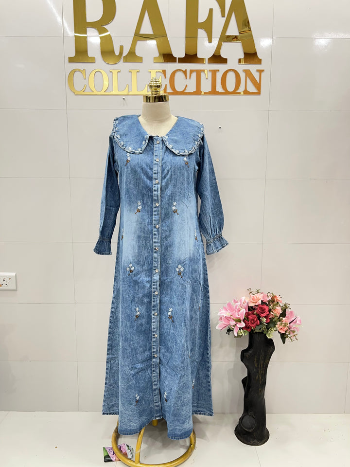 Denim long Gown 2760