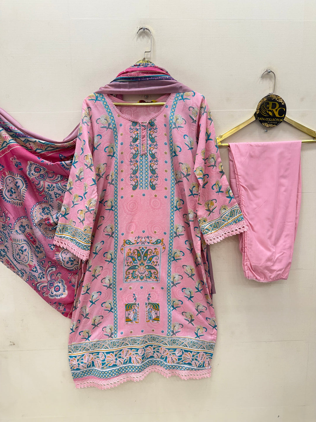 Semi Cotton printed Suits