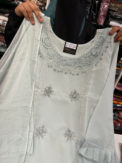 Handwork Kurti Pant Set 325