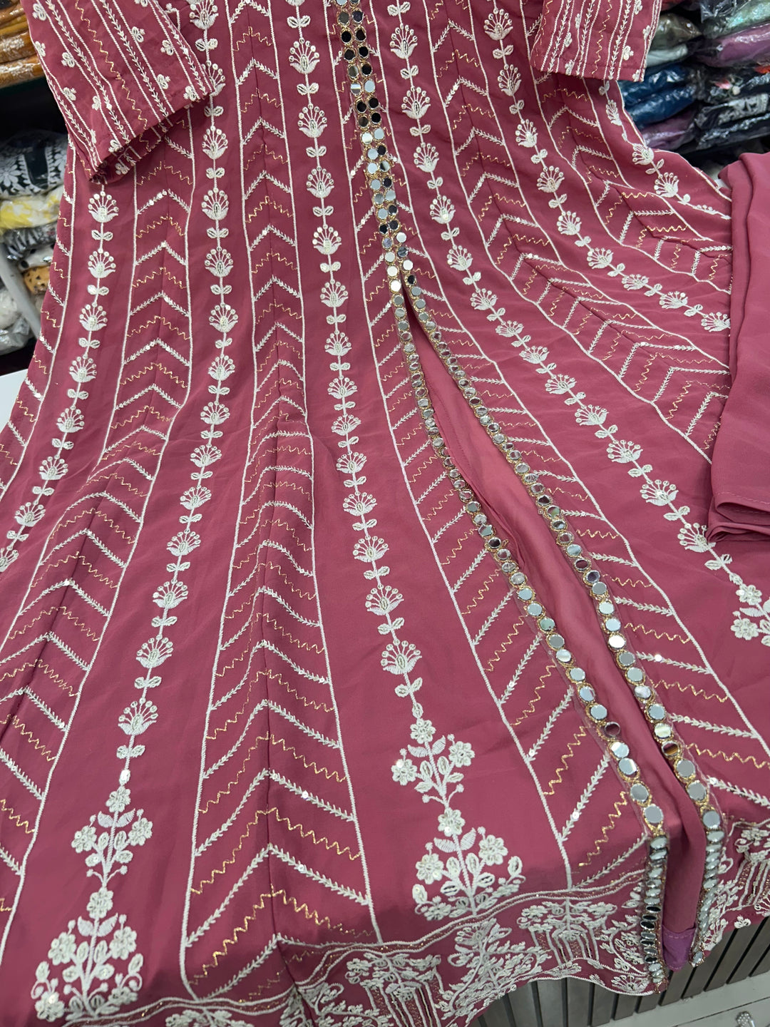 Georgette cut work suits 2847