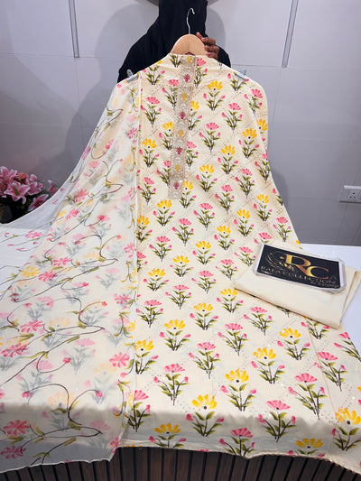 Cotton Unstitched Suit 1316