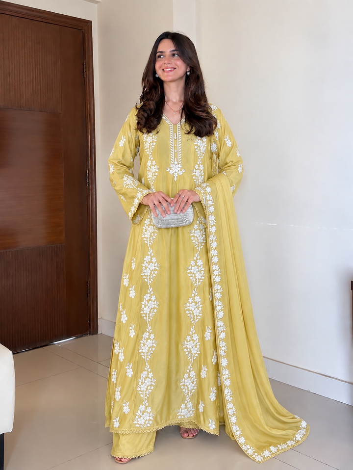Lucknawi Long kaftan Suits