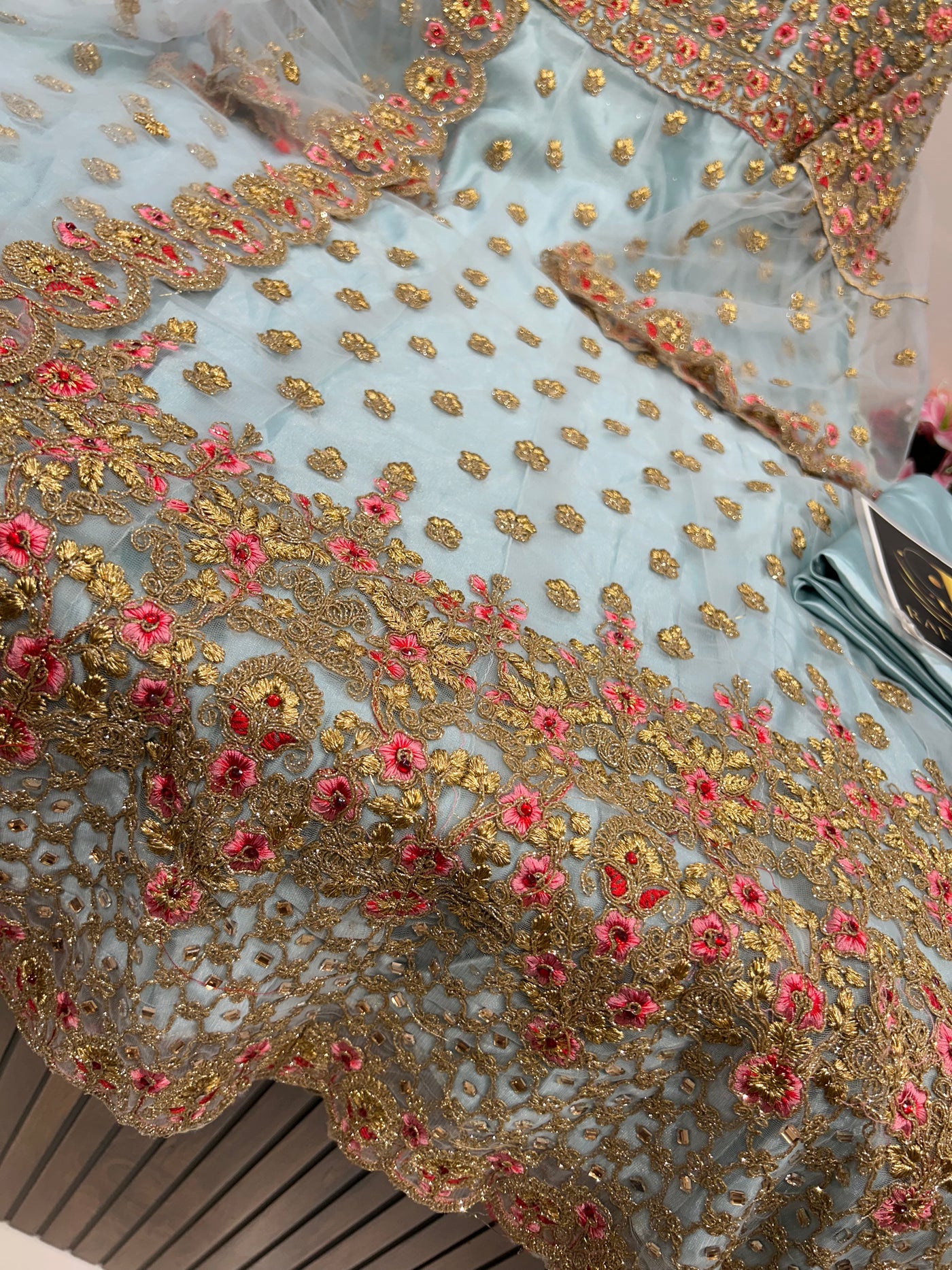 Net zari work gown 1961