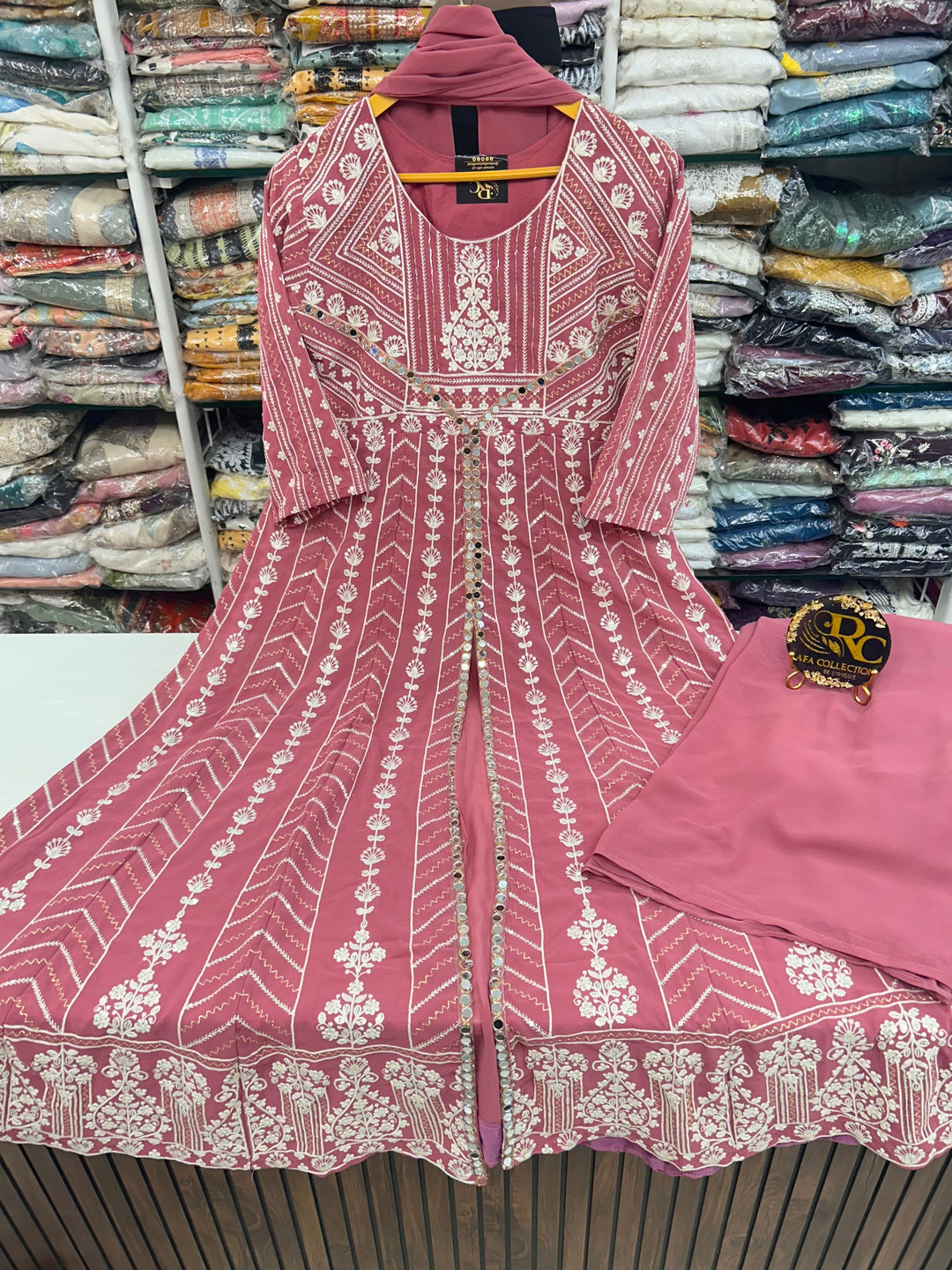 Georgette cut work suits 2847