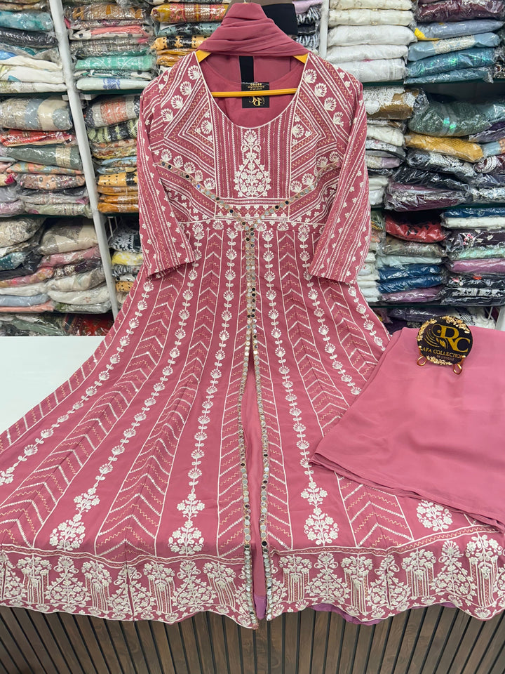 Georgette cut work suits 2847