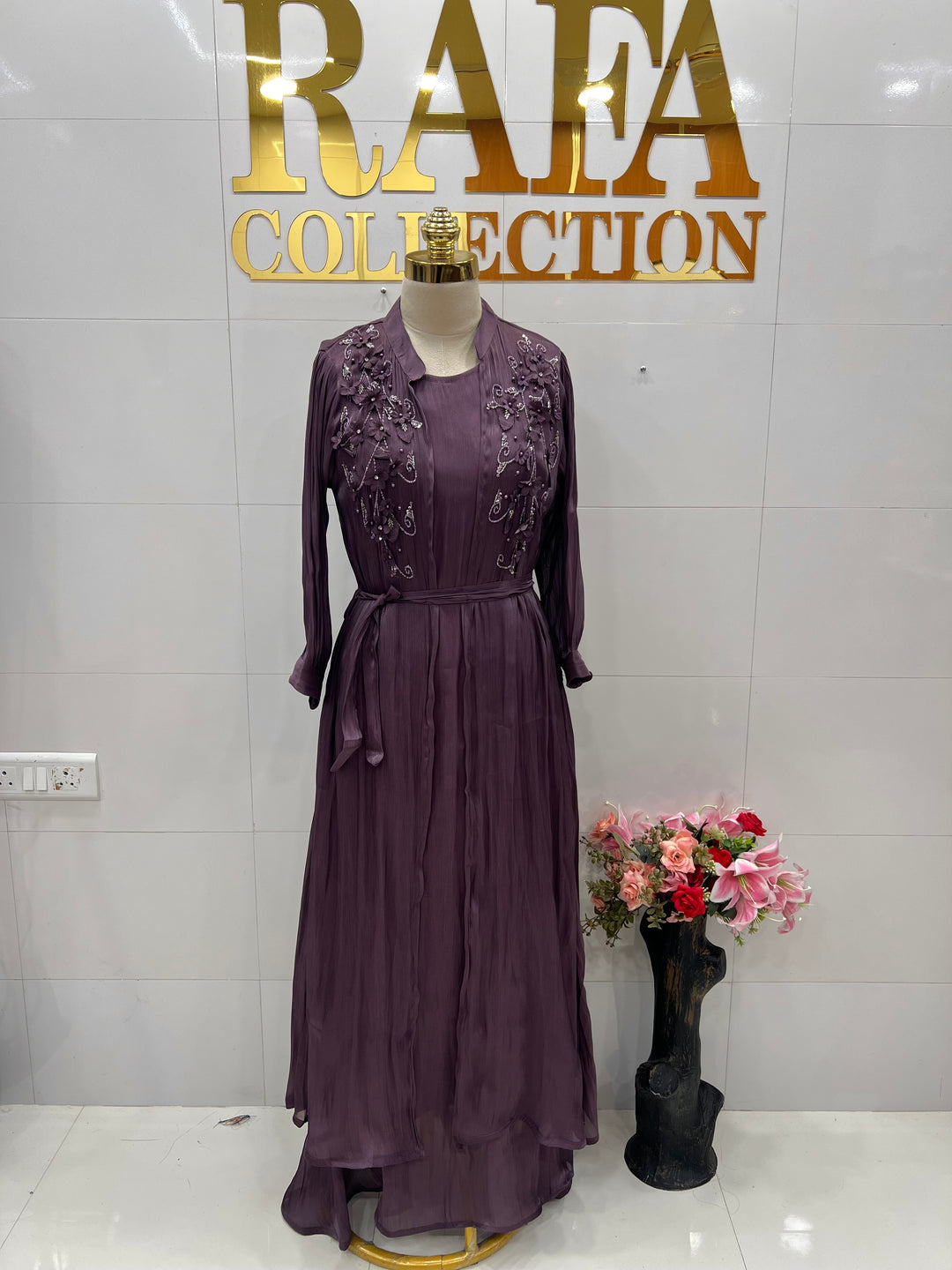 Shimmer shrug gowns 837