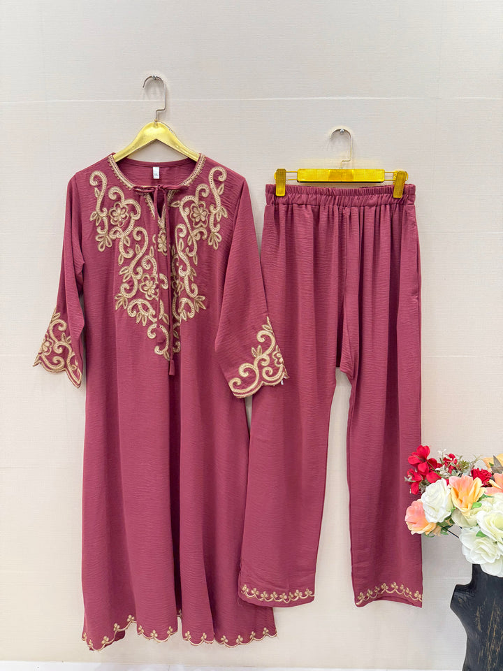 Imported embroided co-ord sets