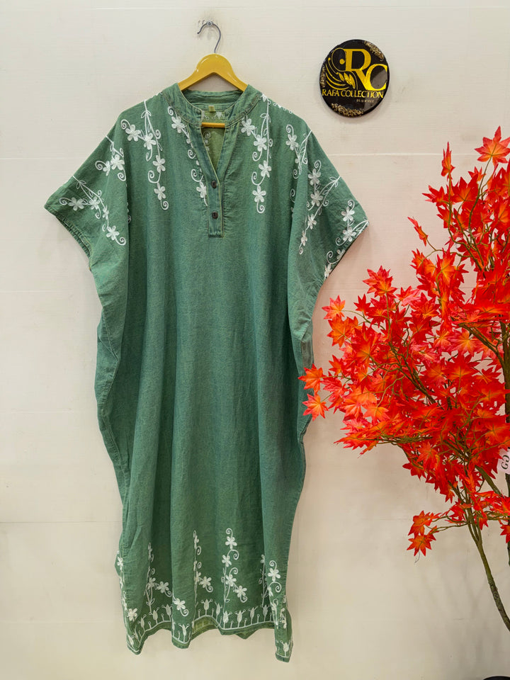 Denim long kaftan