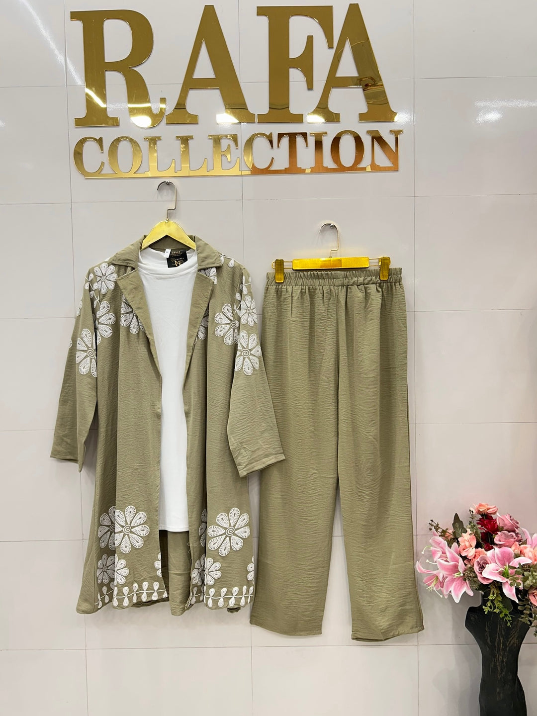 Imported crinkle Co-ord sets 3114