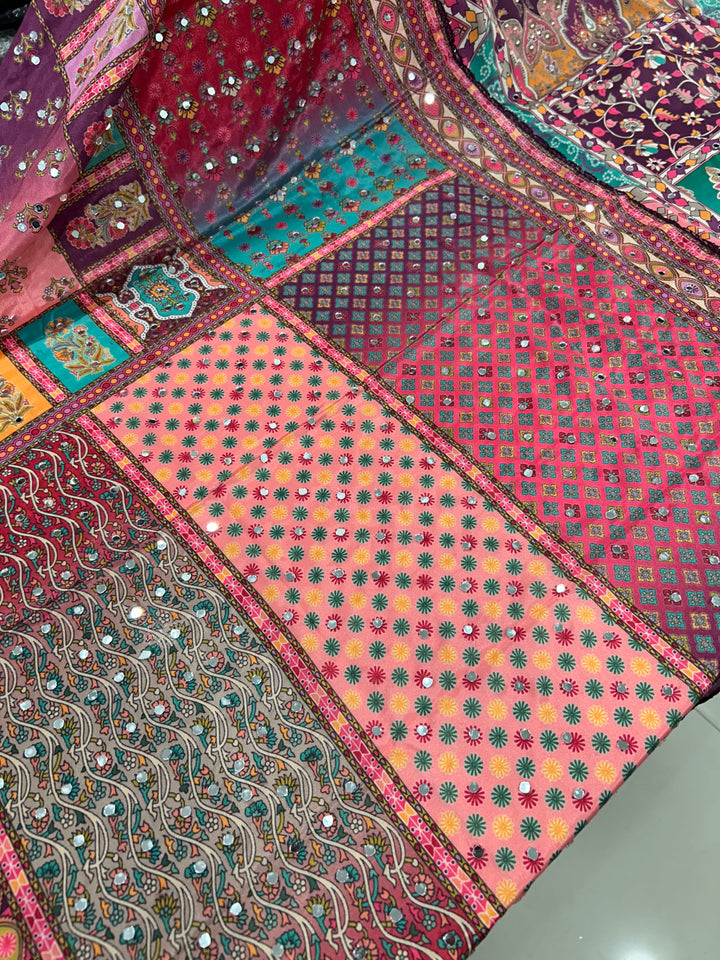 MULTI COLOUR UNSTICH SUIT