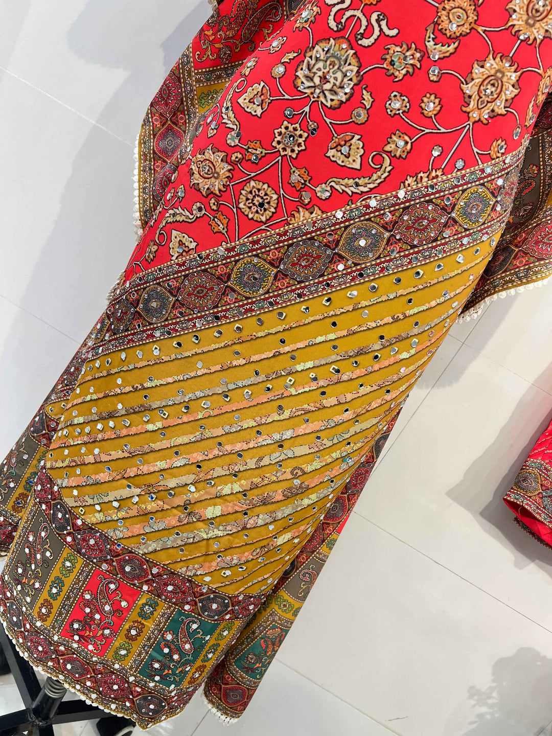 Saachi Mirror Work Kaftan Suit 1847