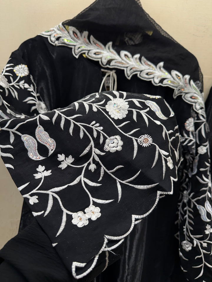 Satin Embroidered Suits