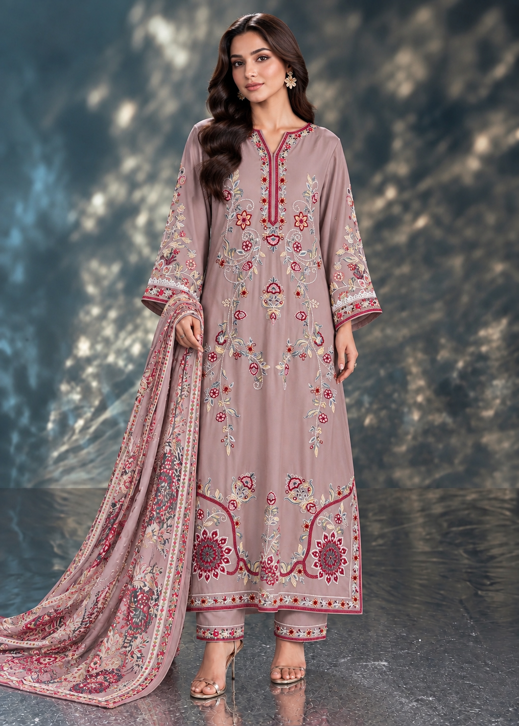 Embroidered Long Kaftan’s