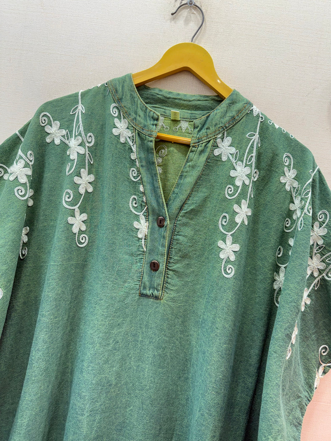 Denim long kaftan