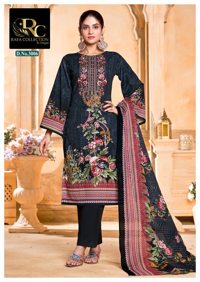 Semi Cotton embroided suit 1541