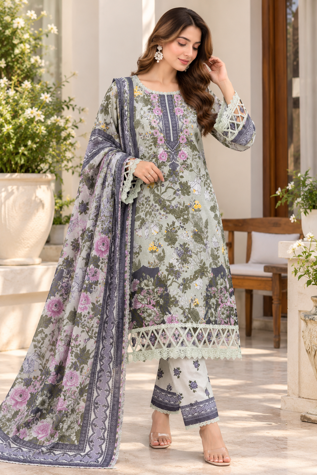 Cotton ready to wear suits