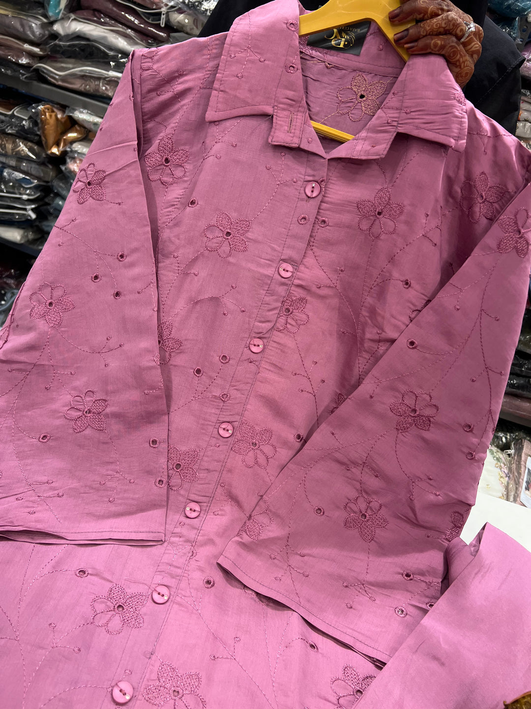 Cotton embroidered co-ord sets 3130