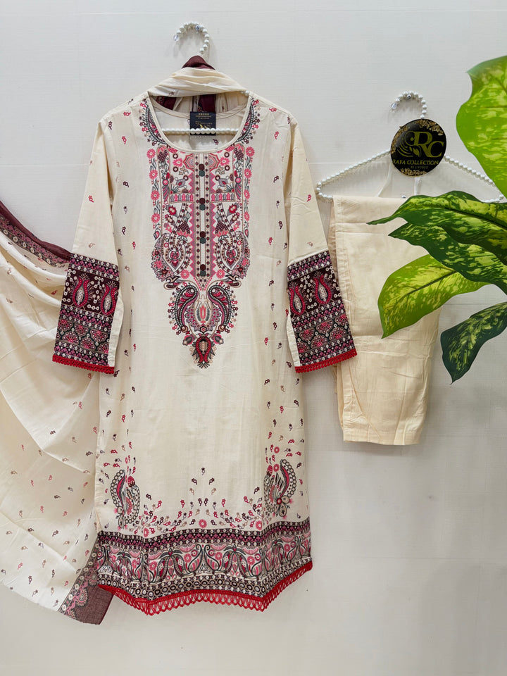 Cotton Ready To Wear Suit 2837