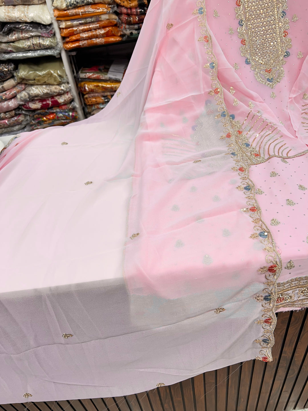 Georgette unstitched suits 1828516