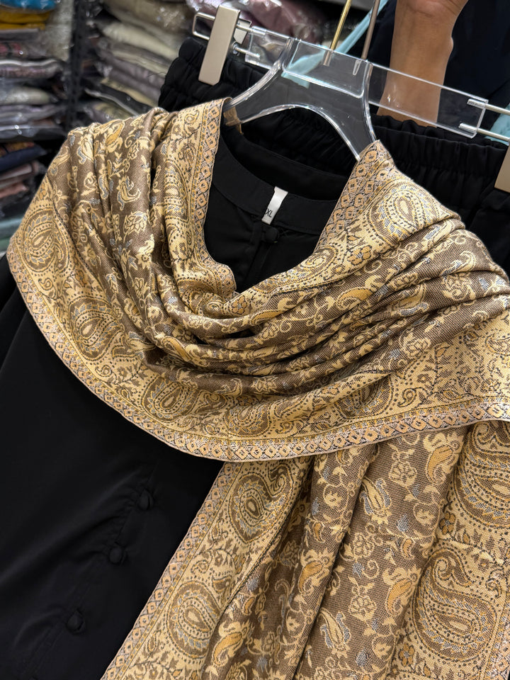 Pashmina shawl sets black