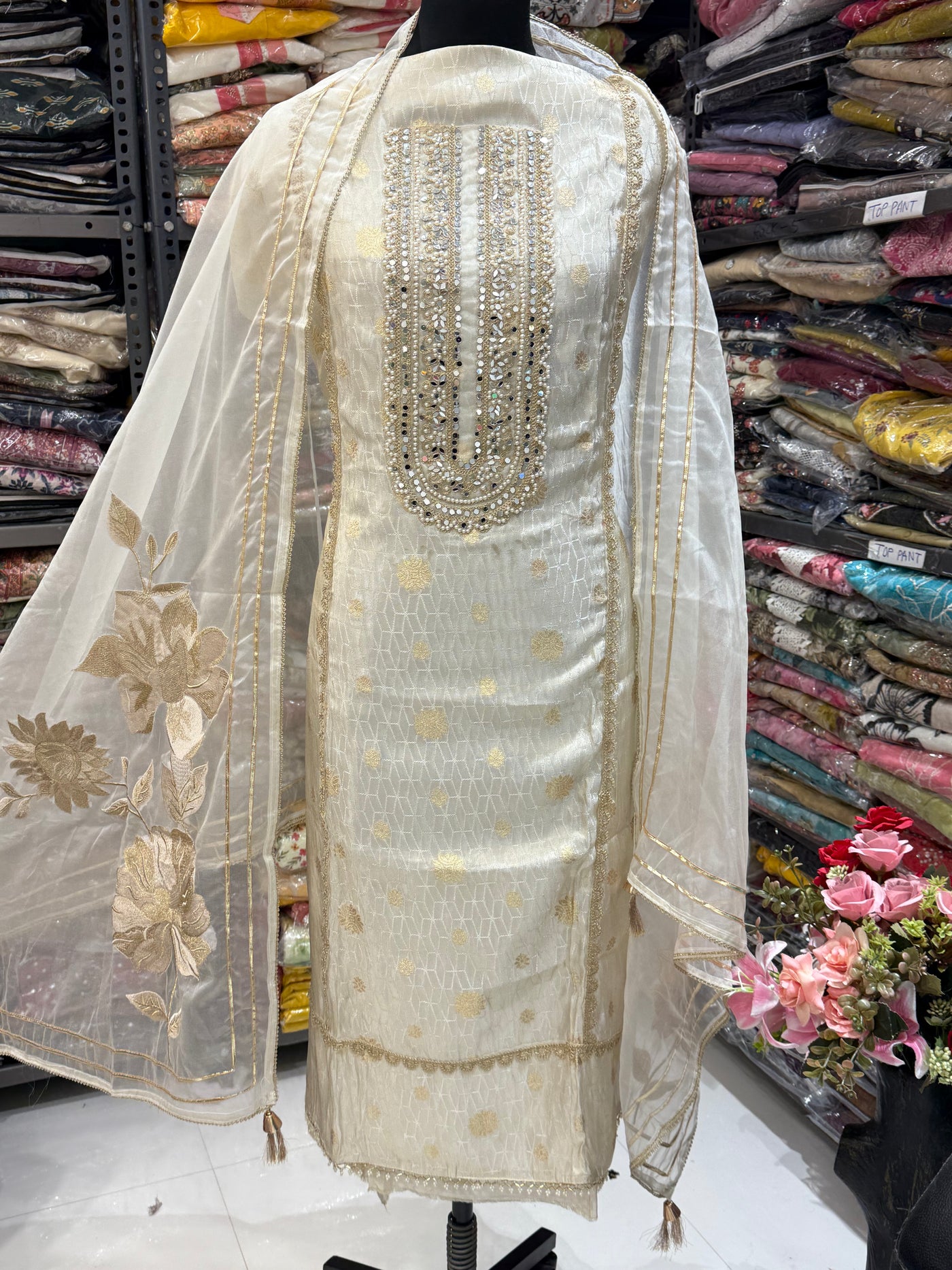 Silk unstitched suits 2235