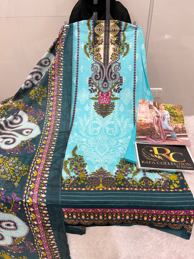 Printed pakistani suit JD CR 1276