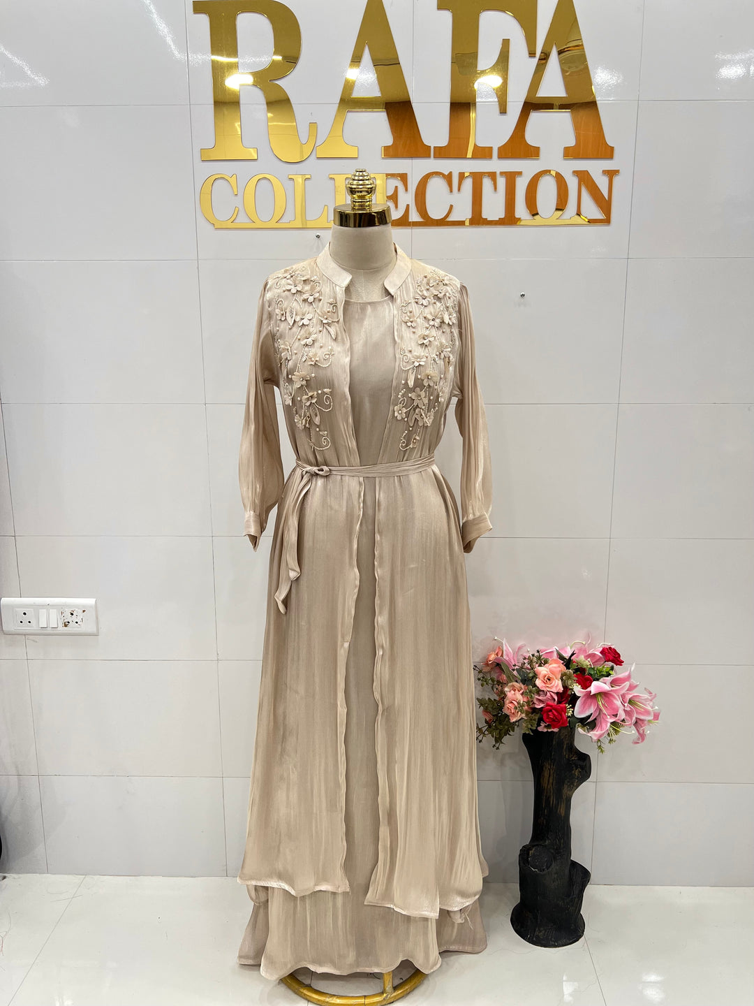 Shimmer shrug gowns 837