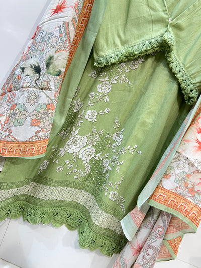 Cotton Embroidered Suits  2527