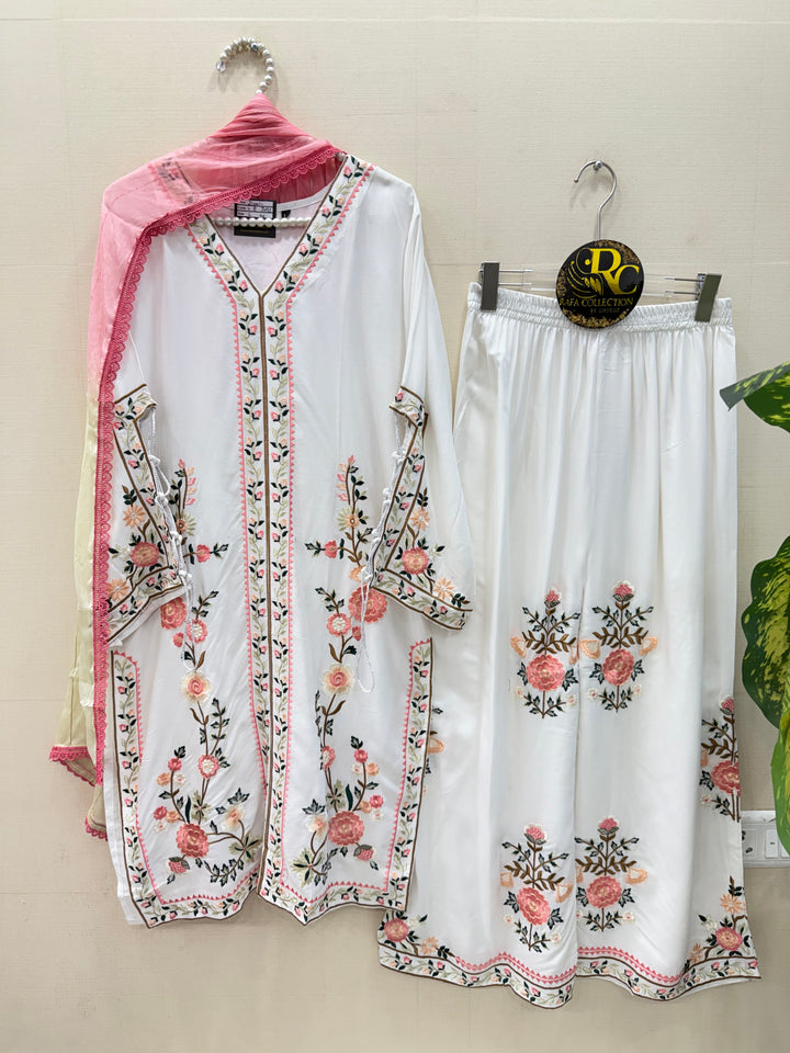 Embroided Pakistani plazzo suits