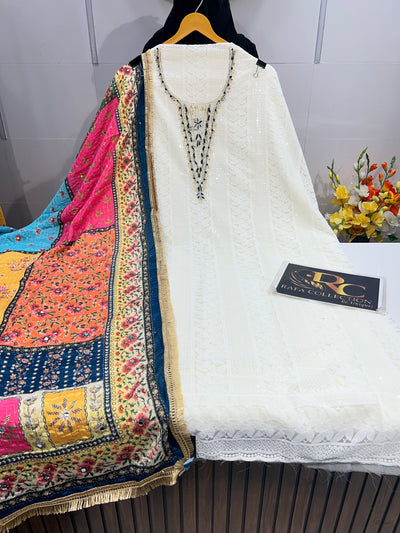 Georgette Unstich Suit 1337