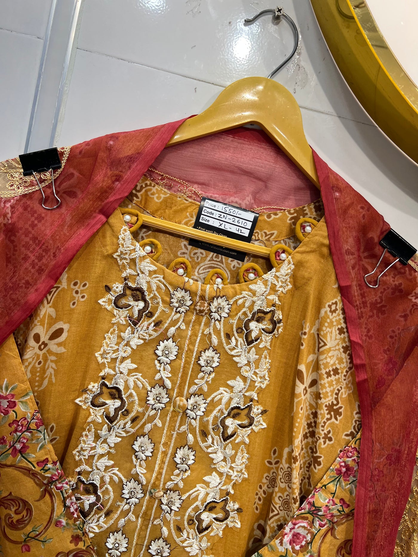 Pakistani embroided suits 2610