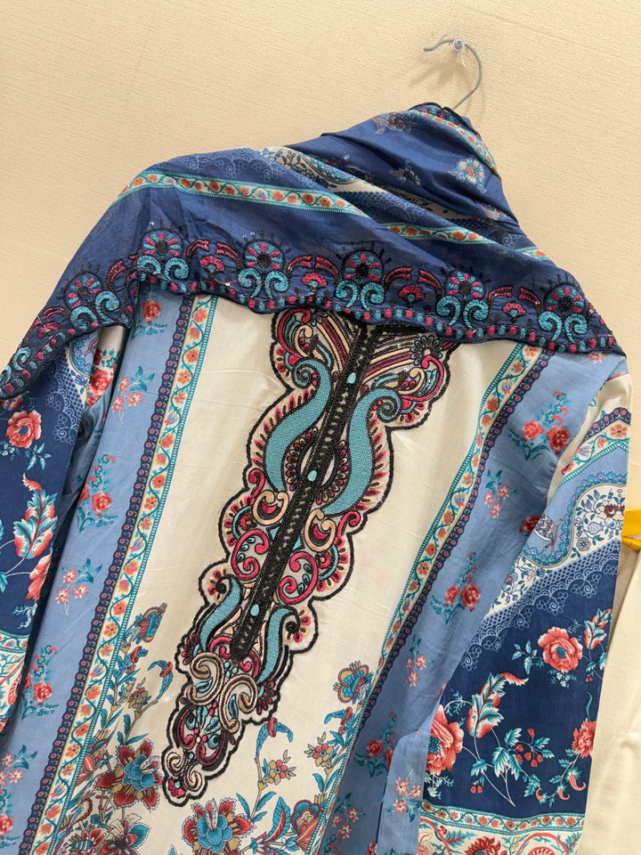 Pakistani cotton embroidered suits