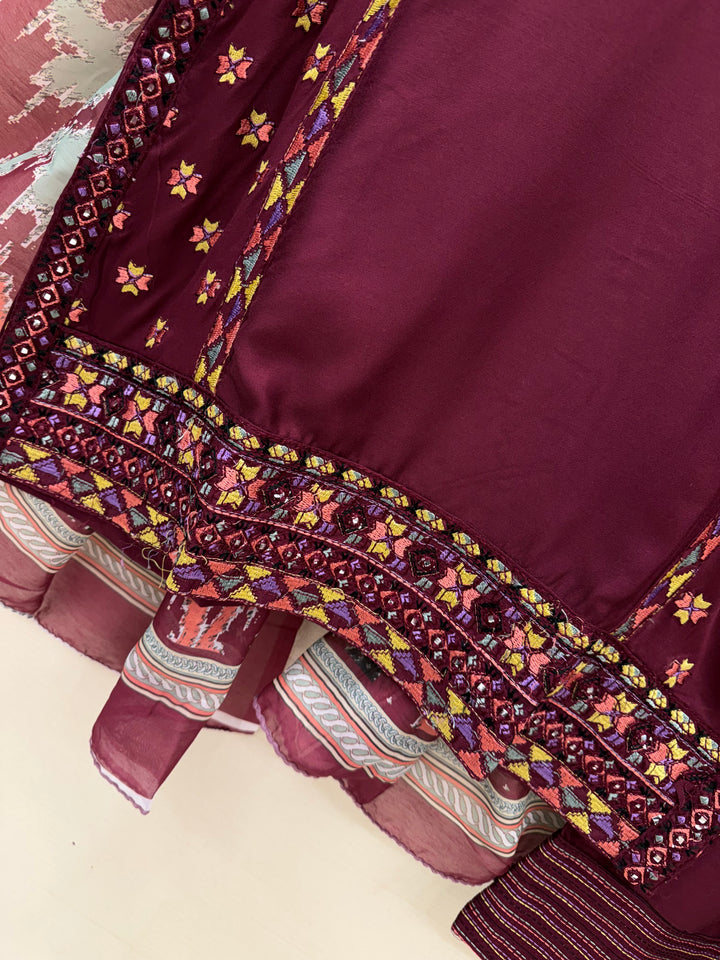 Embroidered afgani Farshi suits 2975