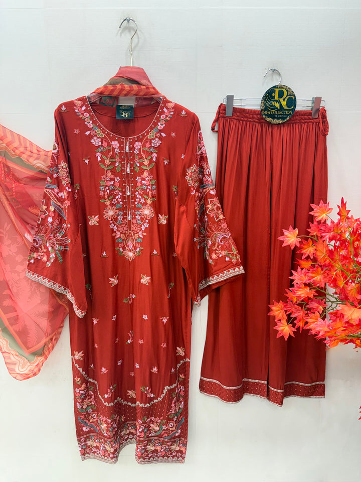 Embroidered Long Suits