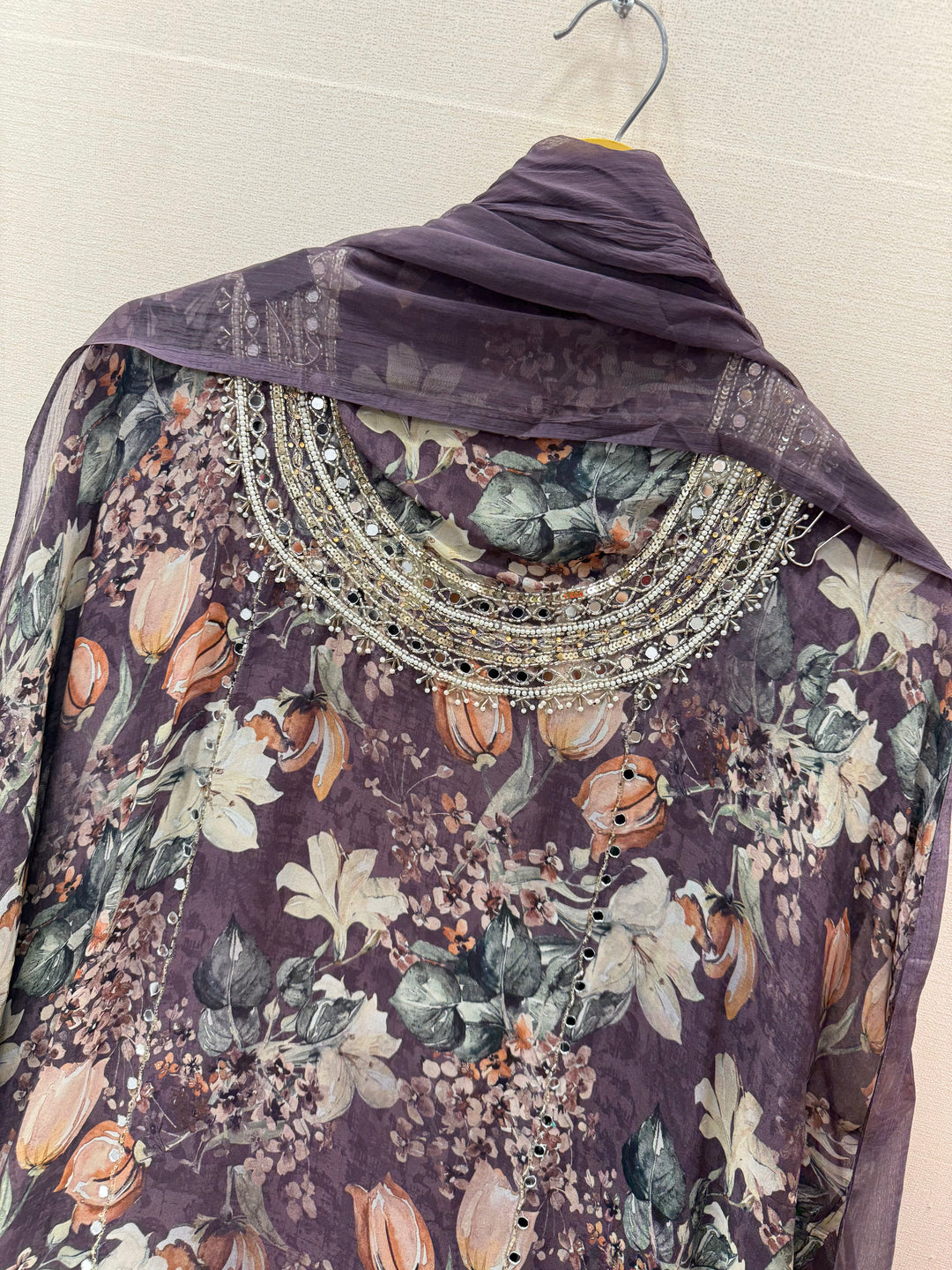 Organza unstitched suits