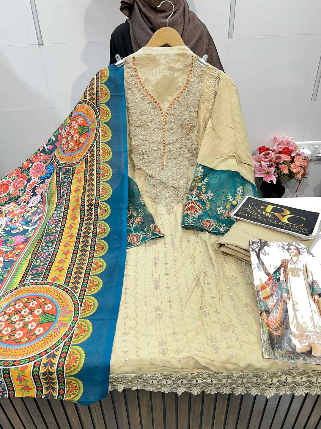 Pakistani Embroidered Suit 25333