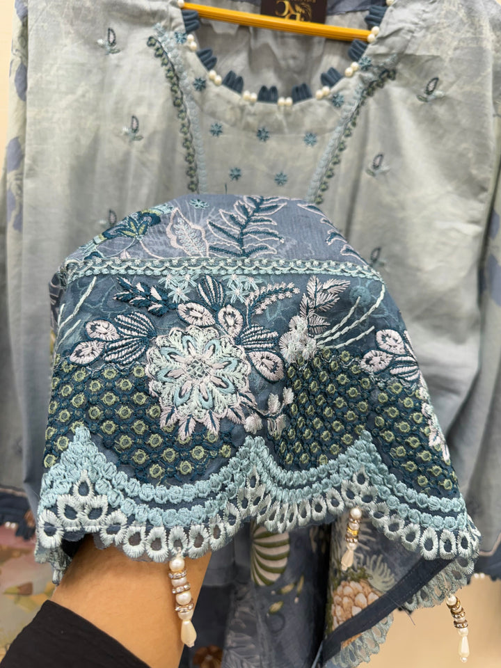 Embroided cotton Suits 2575