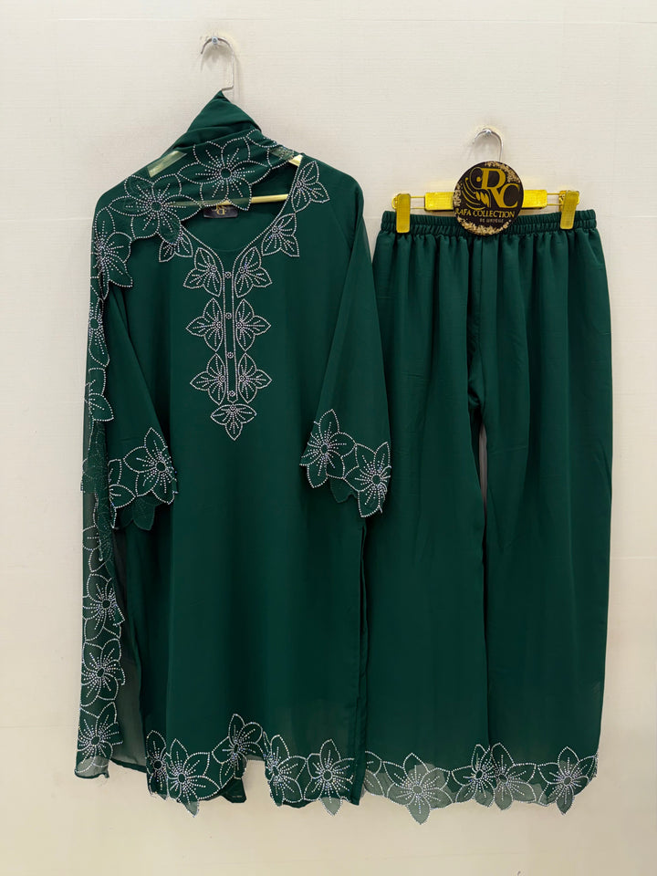 Stone embroidered suits