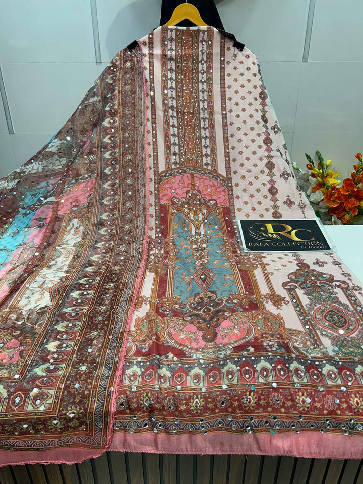 MIRROR WORK UNSTICH SUIT 1703