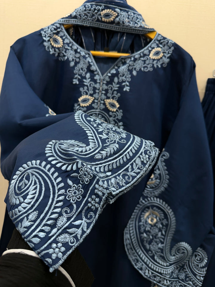 Embroided farshi suits