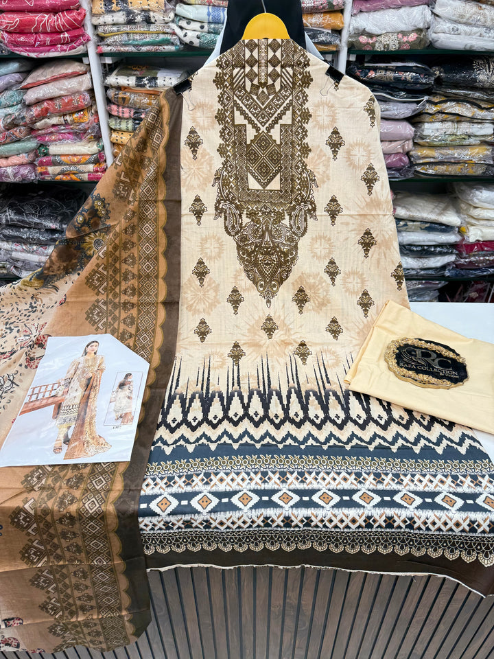Cotton printed unstitched suits 2900