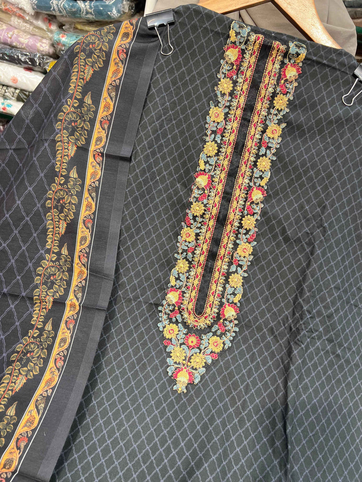 Cotton Unstitched Suit 1579