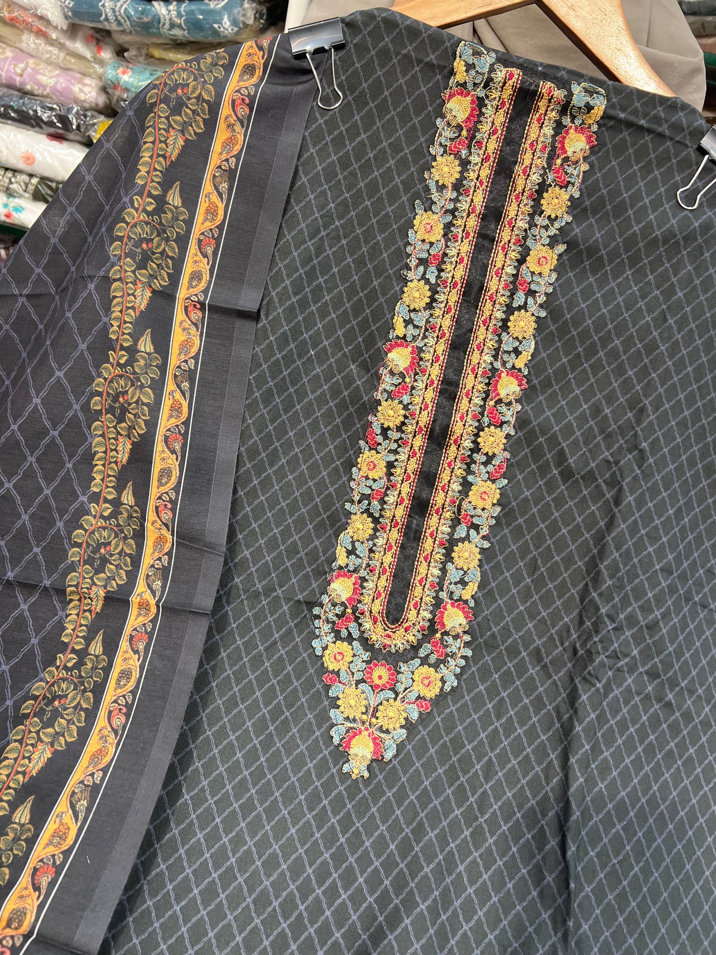 Cotton Unstitched Suit 1579