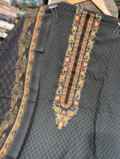 Cotton Unstitched Suit 1579