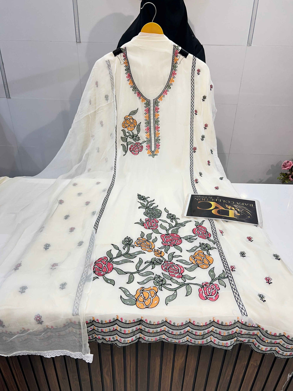 Organza Embroided  suit