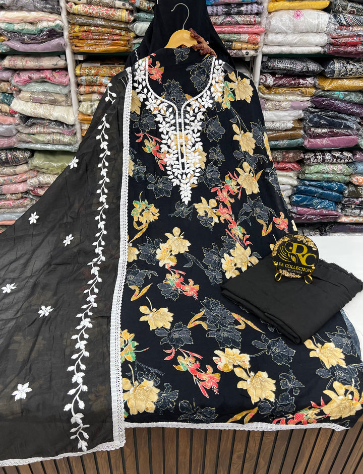 Lucknawi Unstitched suit