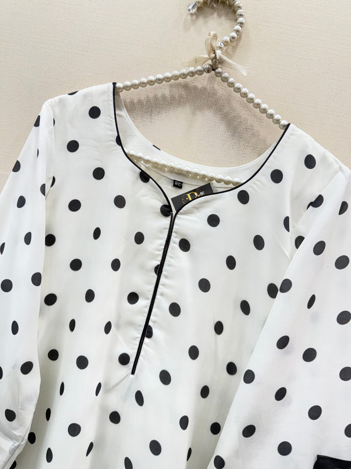Polka Dot Farshi Salwar Suits