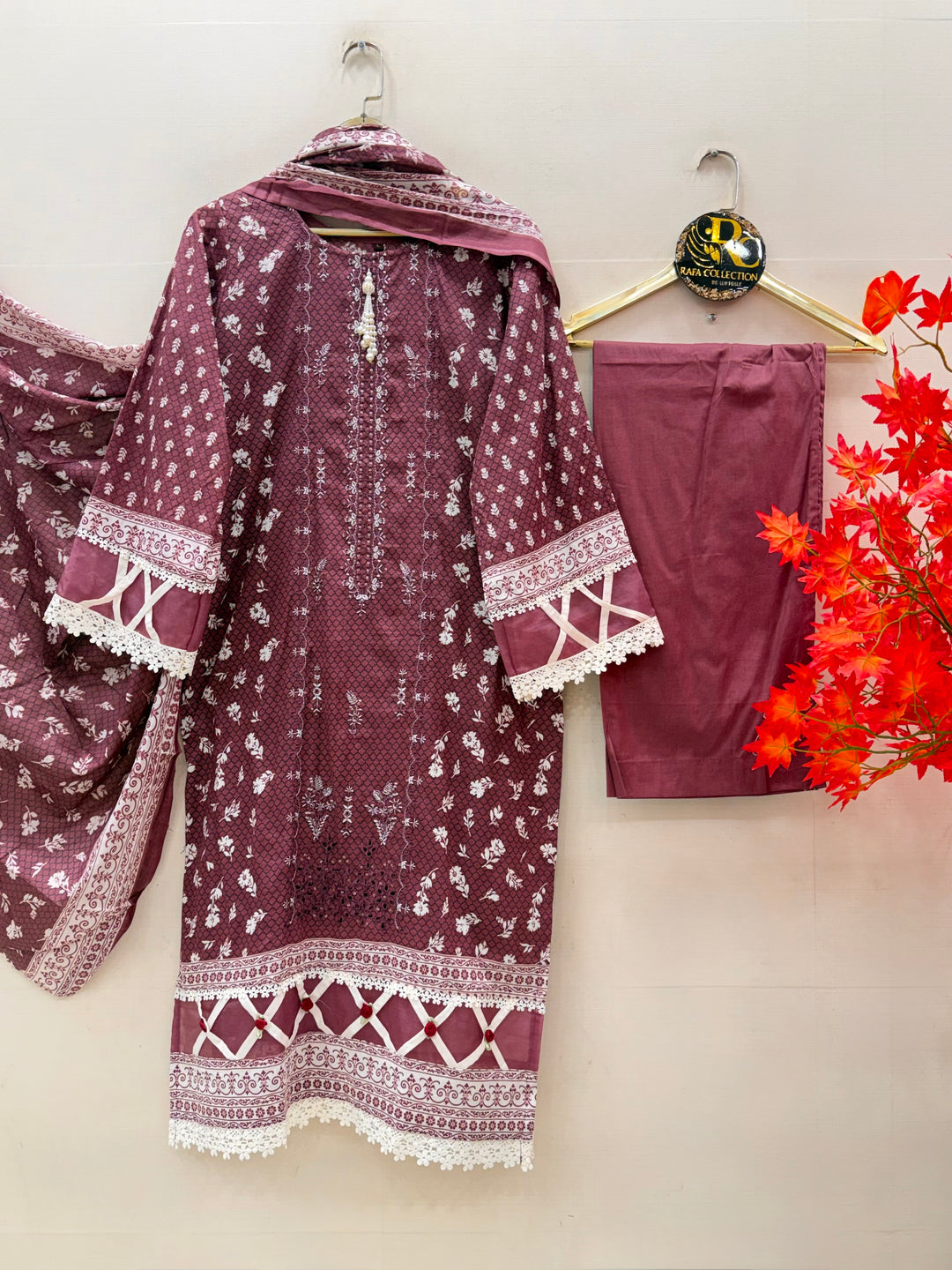 Cotton Embroidered Suits
