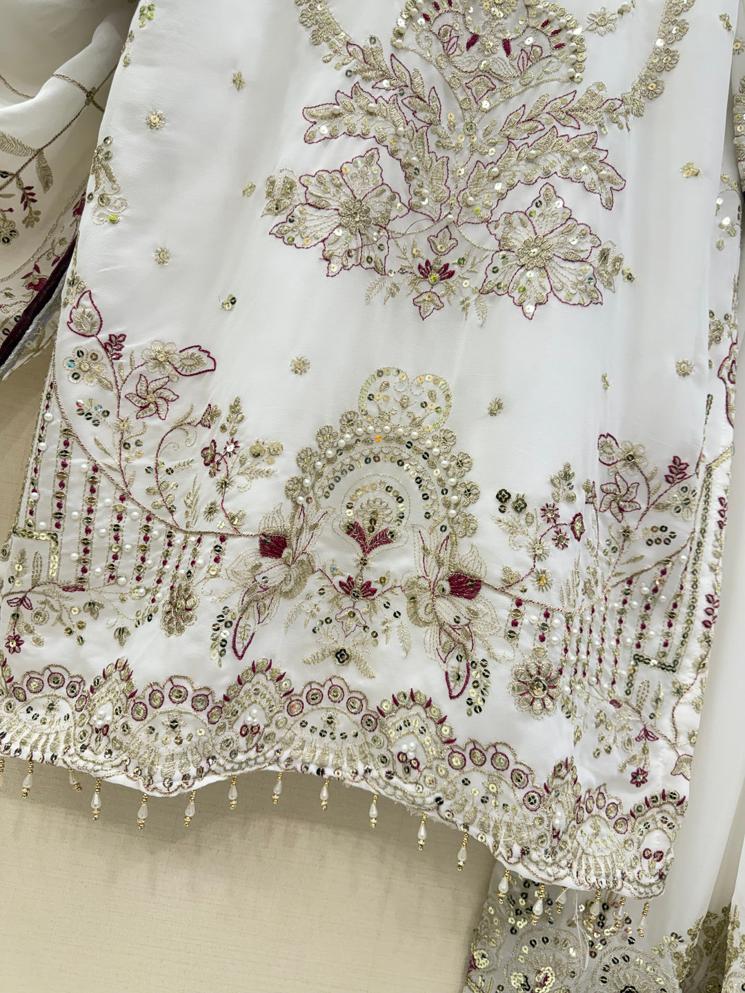 Pakistani pearl work suits